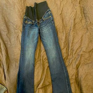 NWOT Thyme Maternity Dark Wash Jeans Sz XS